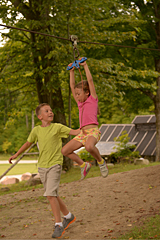 Zipline in Wheelers Maple House