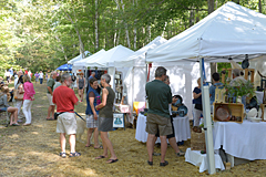 Booth with art and crafts at Pert Fair