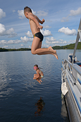 Jumping into Bob’s Lake