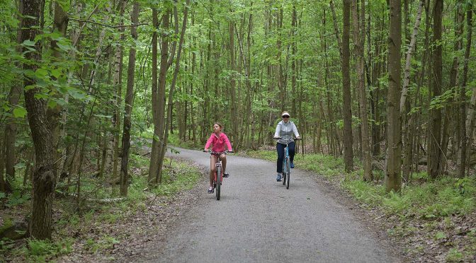 Yamaska National Park, biking trail